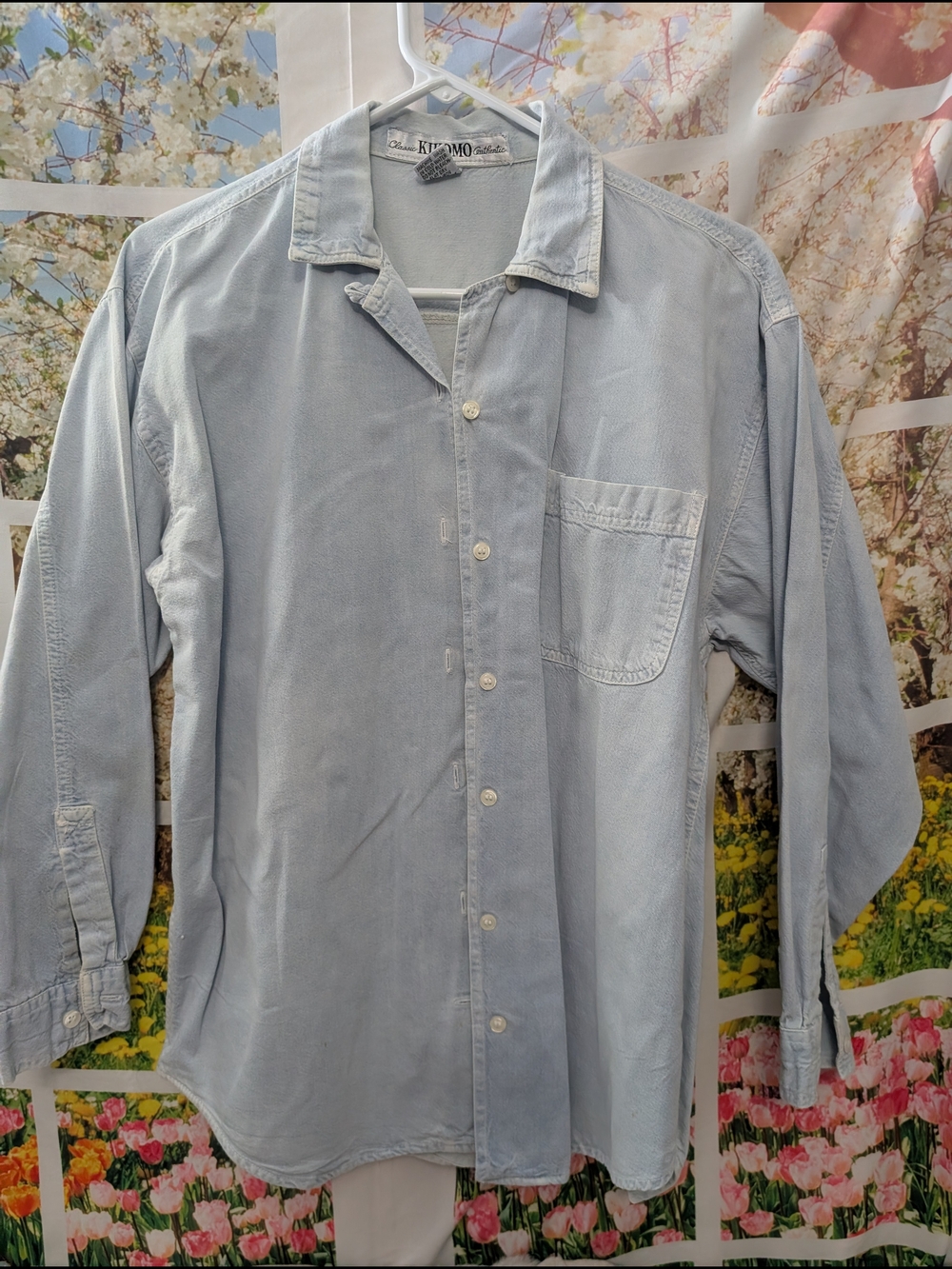 Kiko Light Blue Women's Casual Button-Down Shirt